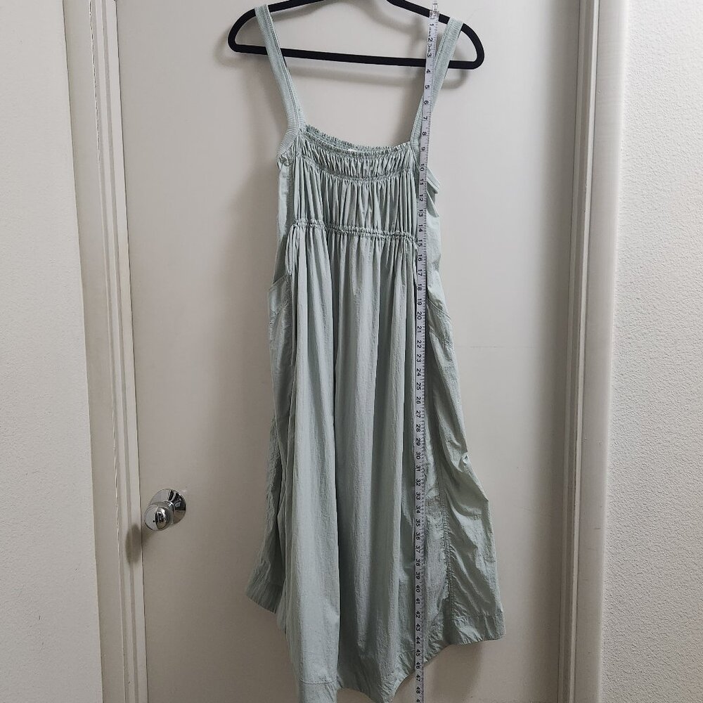 ANTHROPOLOGIE Daily Practice Keeseville Sleeveless Smocked Midi Dress - Picture 4 of 11